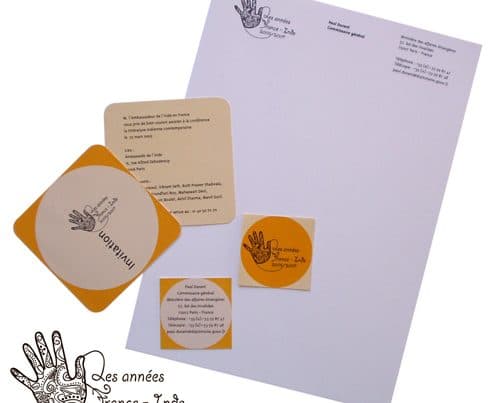 Graphisme print France-Inde