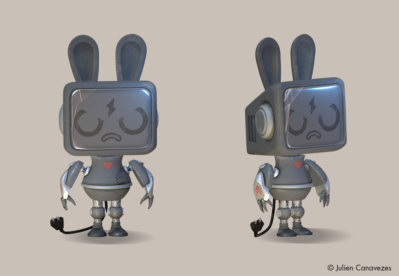 Robot 3D illustration