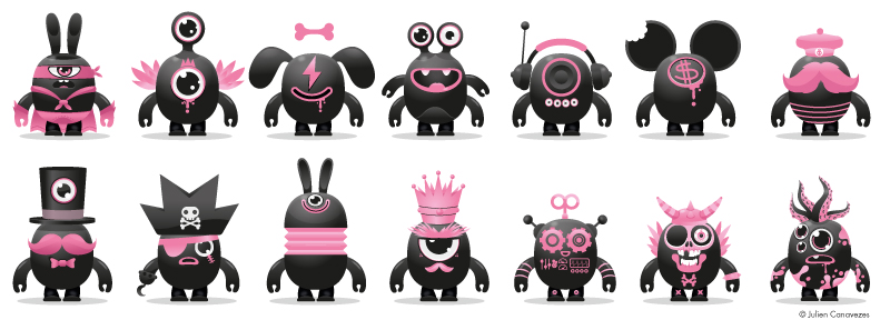 designer de mascotte création de personnages