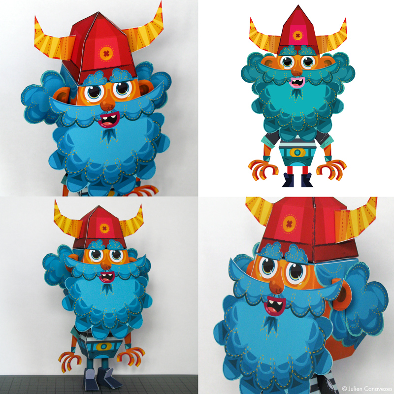 Paper toys : viking