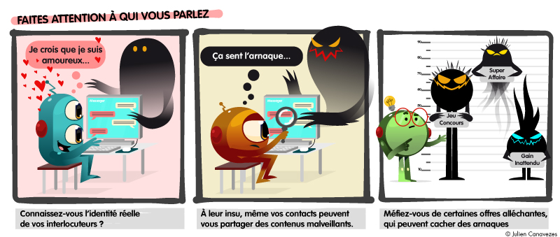 illustration sur les arnaques sur internet