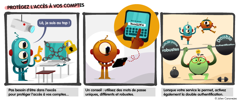 illustration et dessin sur les virus informatique