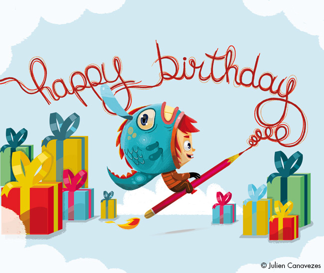 Carte anniversaire pour enfants