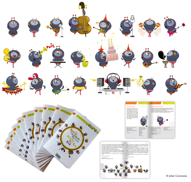 illustrateur et graphiste pour le festival de l'eure rife