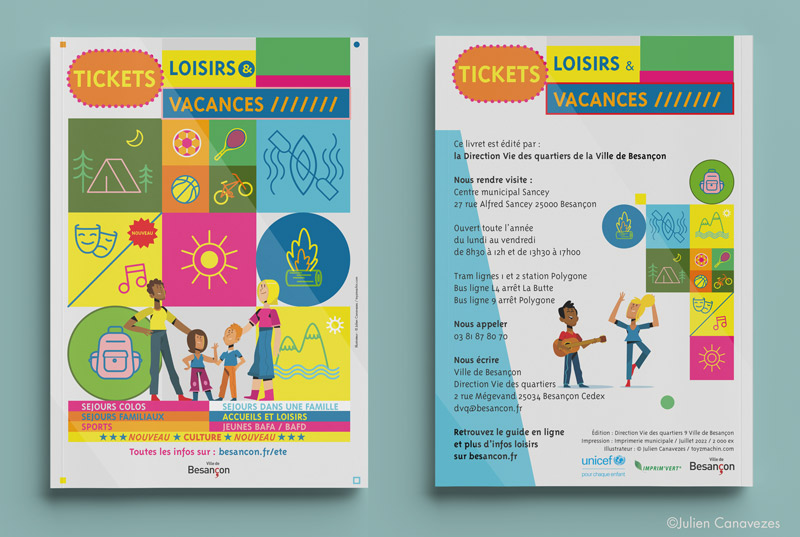 graphic designer illustrator event booklet communication