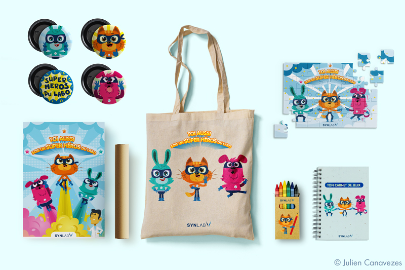 Graphiste illustrateur goodies pour enfants