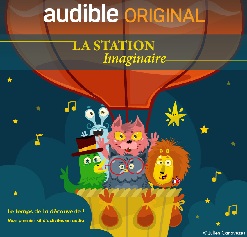 illustrateur podcast audible 