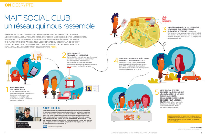 illustrateur assurance maison