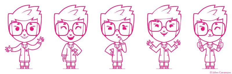 mascotte la boite rose