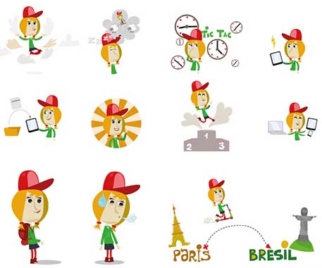 Mascotte fille