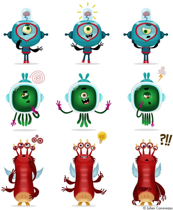 Fun and lively mascots