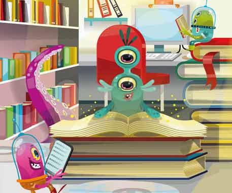 Illustration pour les bibliothèques de Rouen
